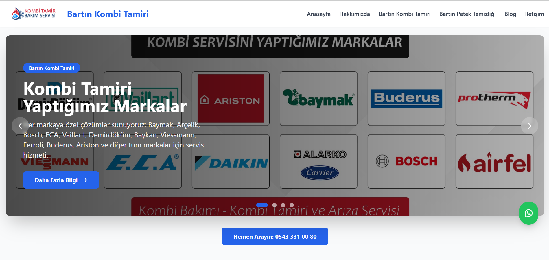 Bartın Kombi Tamiri